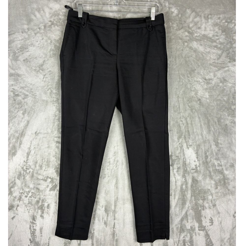 Laura Ashley Blackโ Tailored Ankle Trousers Slim Fit Workwear Pants USA 6 UK 10